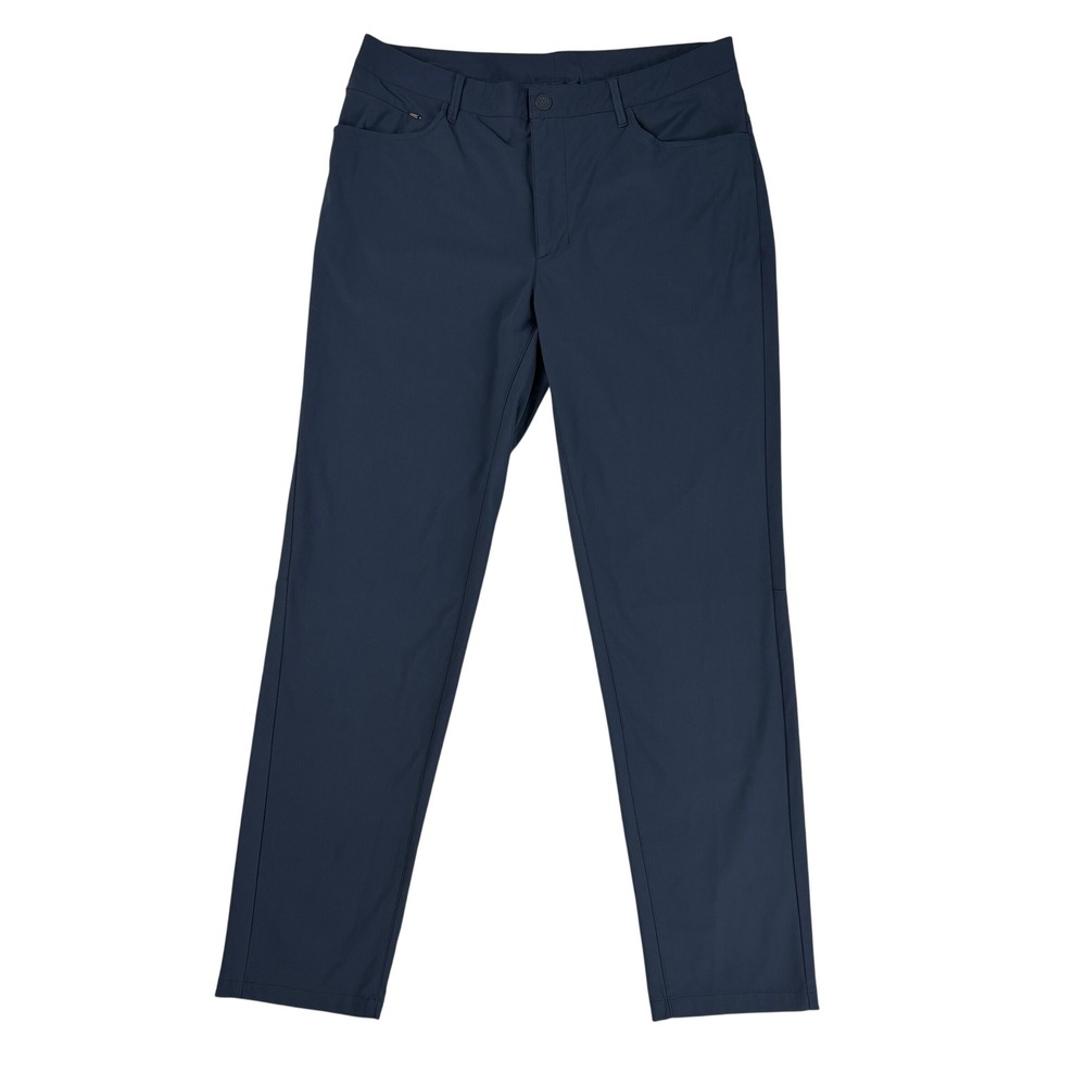 All in Motion Mens Stretch Pants Blue 36x32 Straight Leg Performance Casual Golf